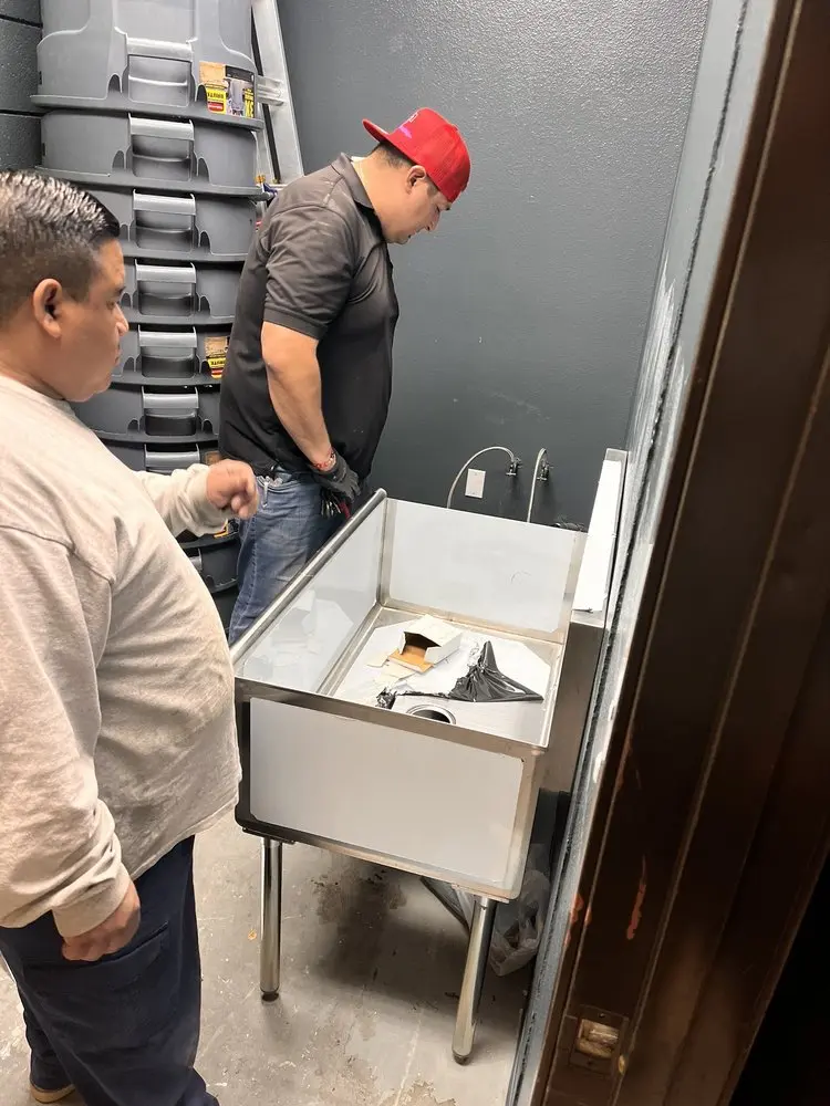Commercial plumbing and sink installation in Clarksburg